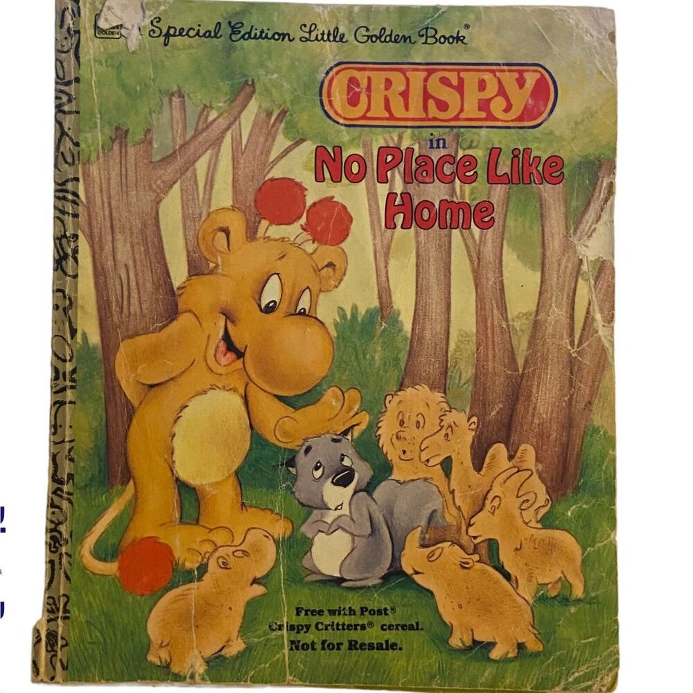 Little Golden Book Crispy In No Place Like Home 1987 Special Edition Paperback